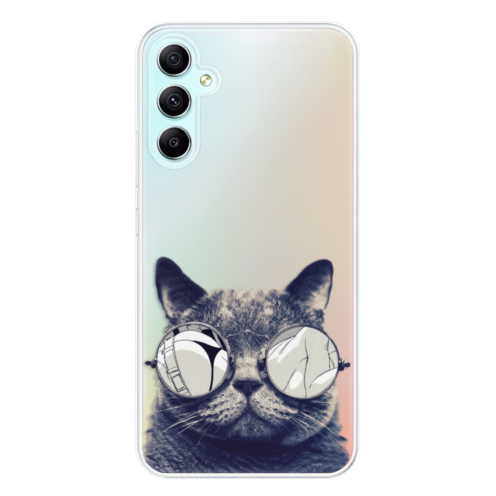 Odolné silikonové pouzdro iSaprio - Crazy Cat 01 - Samsung Galaxy A34 5G