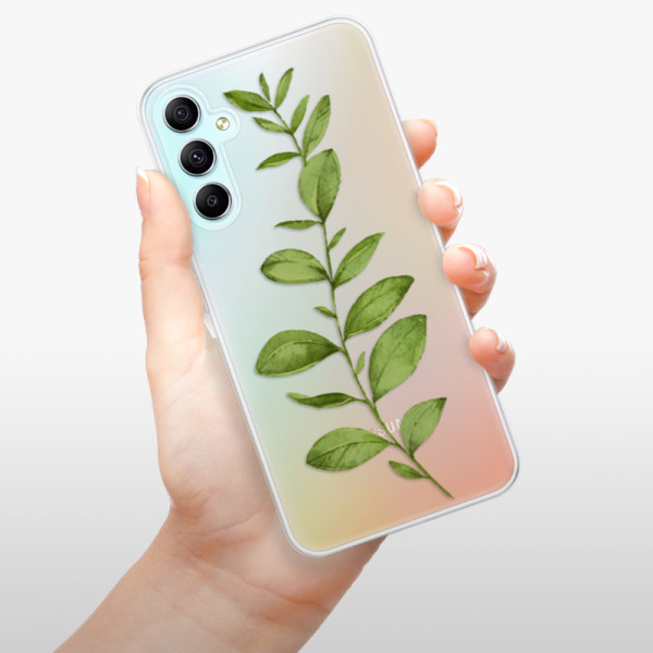 Odolné silikonové pouzdro iSaprio - Green Plant 01 - Samsung Galaxy A34 5G