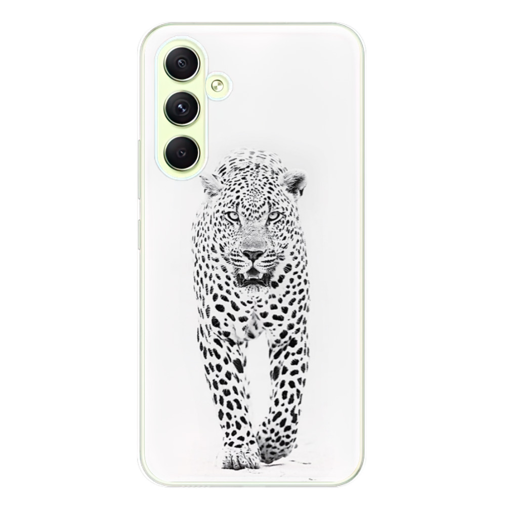 Odolné silikonové pouzdro iSaprio - White Jaguar - Samsung Galaxy A54 5G