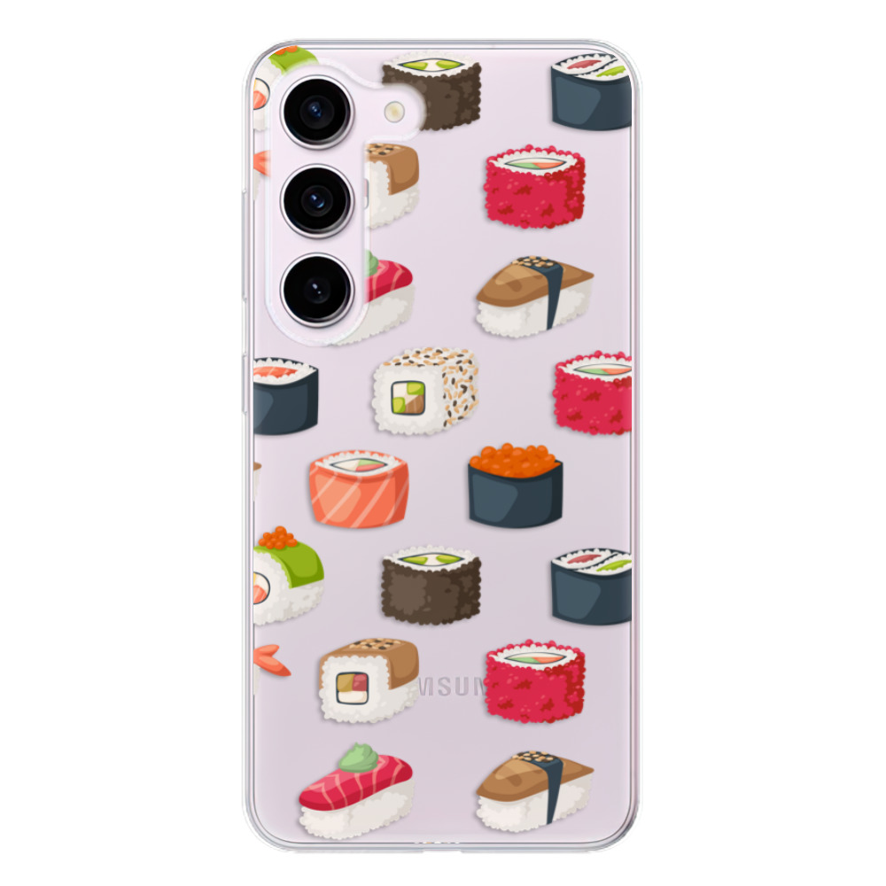 Odolné silikonové pouzdro iSaprio - Sushi Pattern - Samsung Galaxy S23 5G