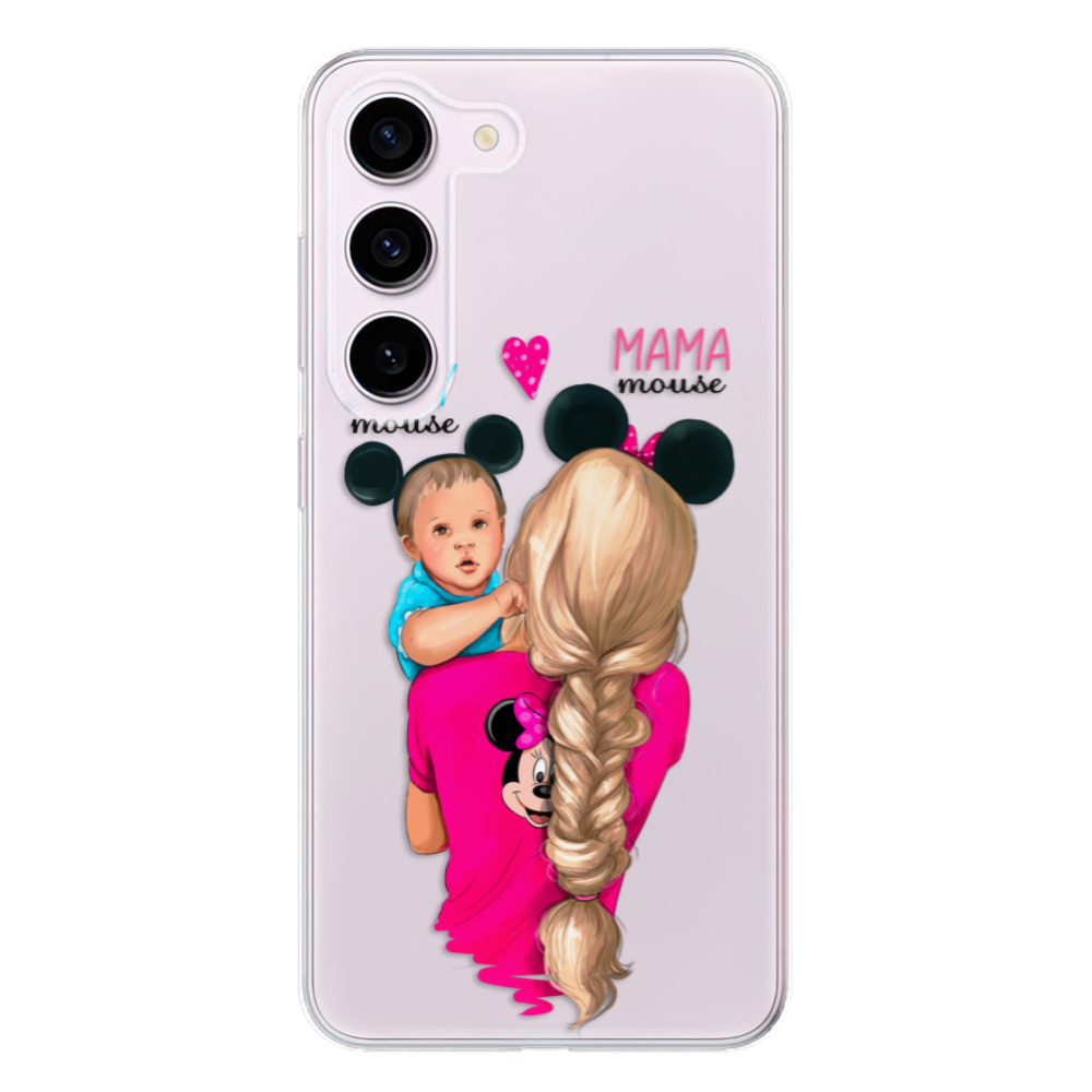 Odolné silikonové pouzdro iSaprio - Mama Mouse Blonde and Boy - Samsung Galaxy S23 5G