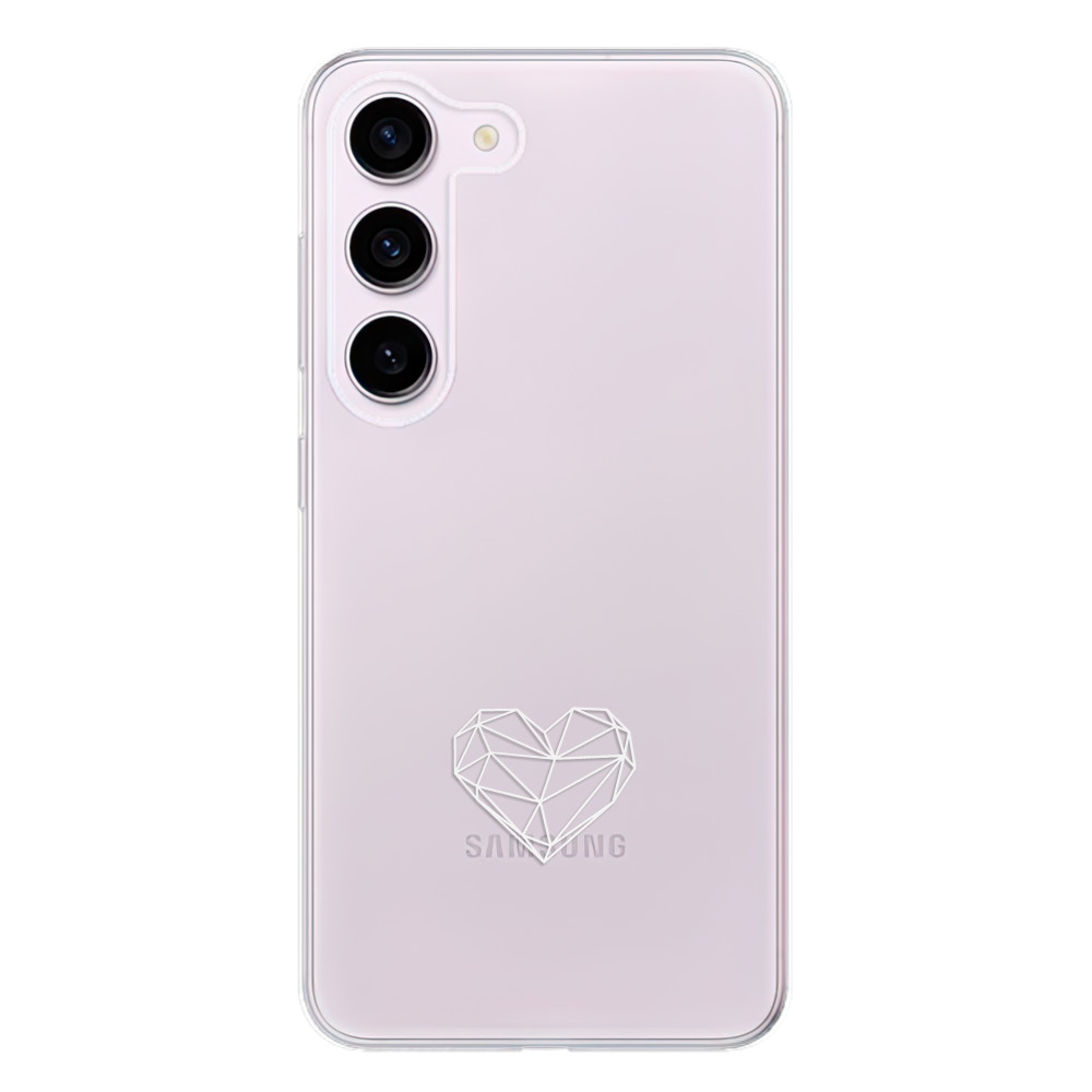 Odolné silikonové pouzdro iSaprio - čiré - Digital Love - Samsung Galaxy S23 5G