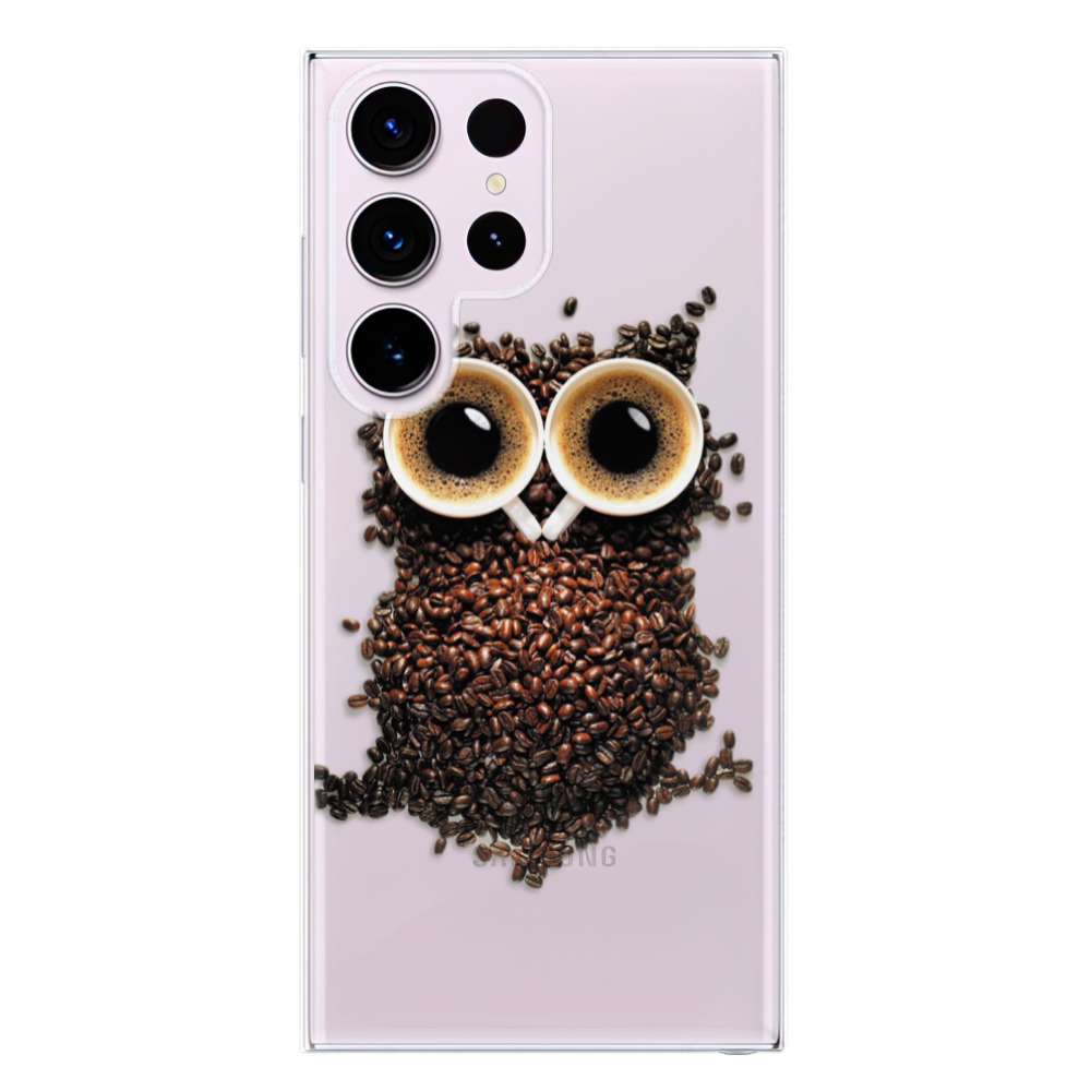 Odolné silikonové pouzdro iSaprio - Owl And Coffee - Samsung Galaxy S23 Ultra