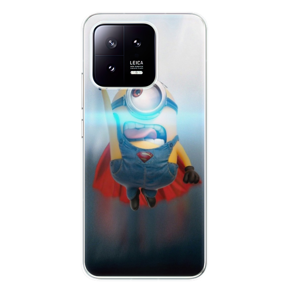 Odolné silikonové pouzdro iSaprio - Mimons Superman 02 - Xiaomi 13