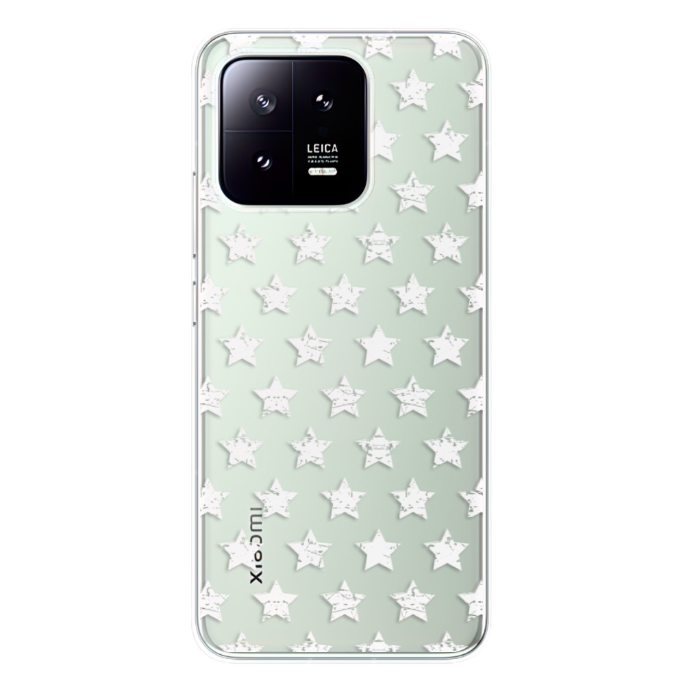 Odolné silikonové pouzdro iSaprio - Stars Pattern - white - Xiaomi 13