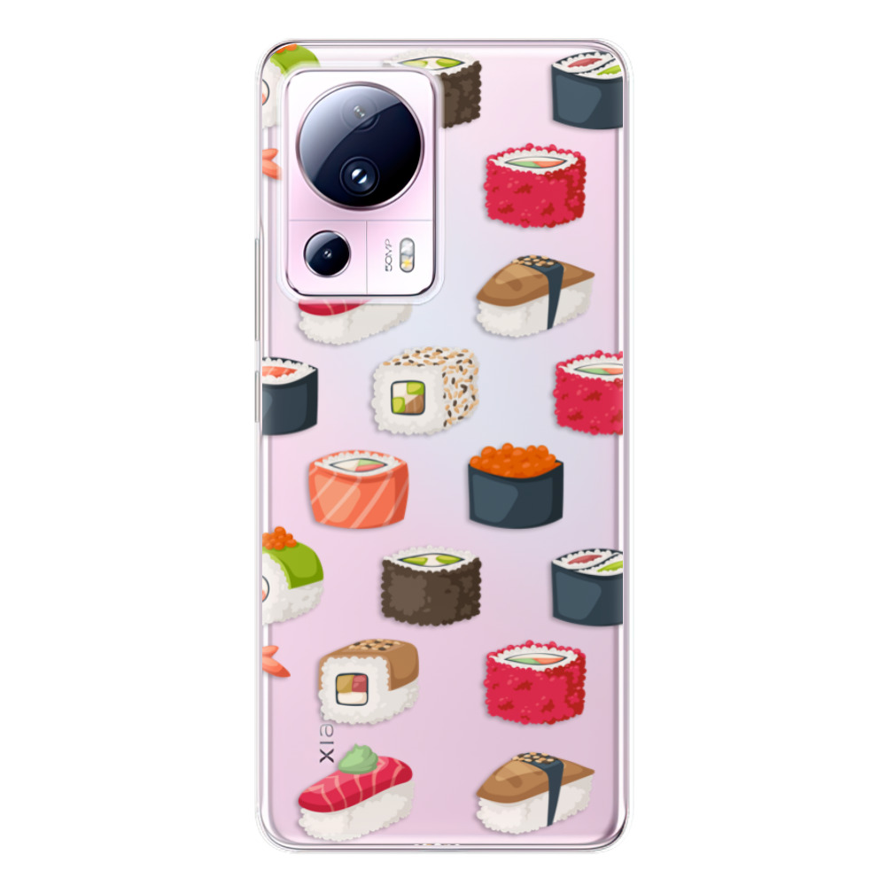 Odolné silikonové pouzdro iSaprio - Sushi Pattern - Xiaomi 13 Lite