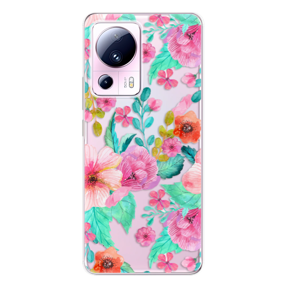 Odolné silikonové pouzdro iSaprio - Flower Pattern 01 - Xiaomi 13 Lite