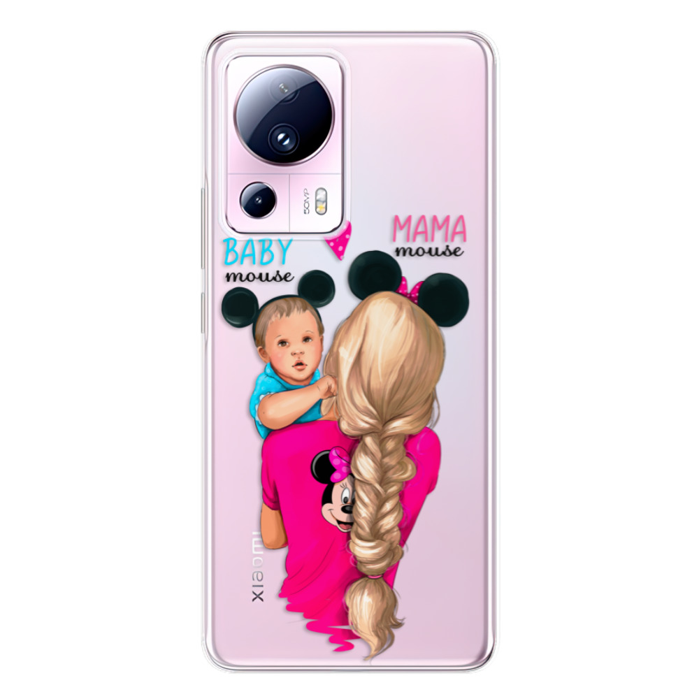 Odolné silikonové pouzdro iSaprio - Mama Mouse Blonde and Boy - Xiaomi 13 Lite