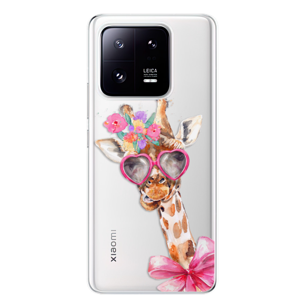 Odolné silikonové pouzdro iSaprio - Lady Giraffe - Xiaomi 13 Pro