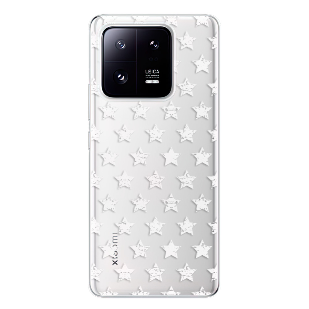 Odolné silikonové pouzdro iSaprio - Stars Pattern - white - Xiaomi 13 Pro
