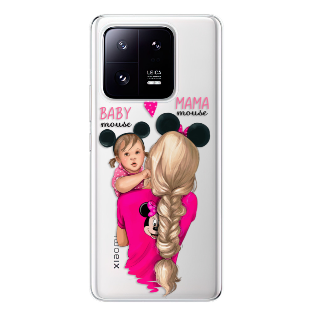 Odolné silikonové pouzdro iSaprio - Mama Mouse Blond and Girl - Xiaomi 13 Pro