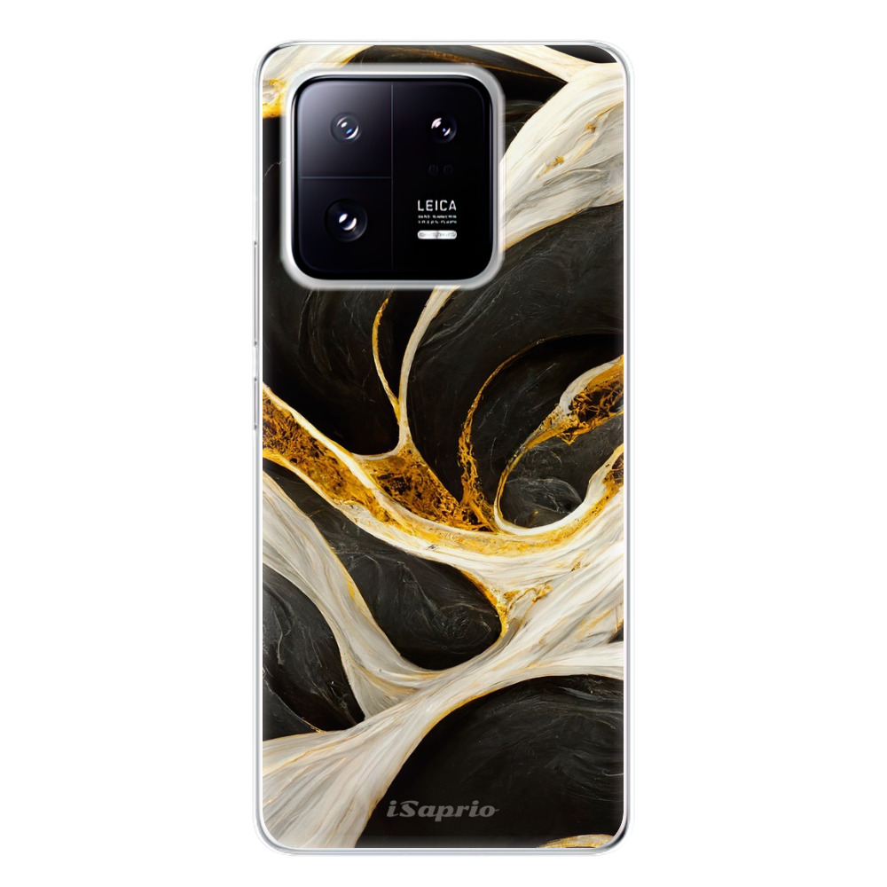 Odolné silikonové pouzdro iSaprio - Black and Gold - Xiaomi 13 Pro