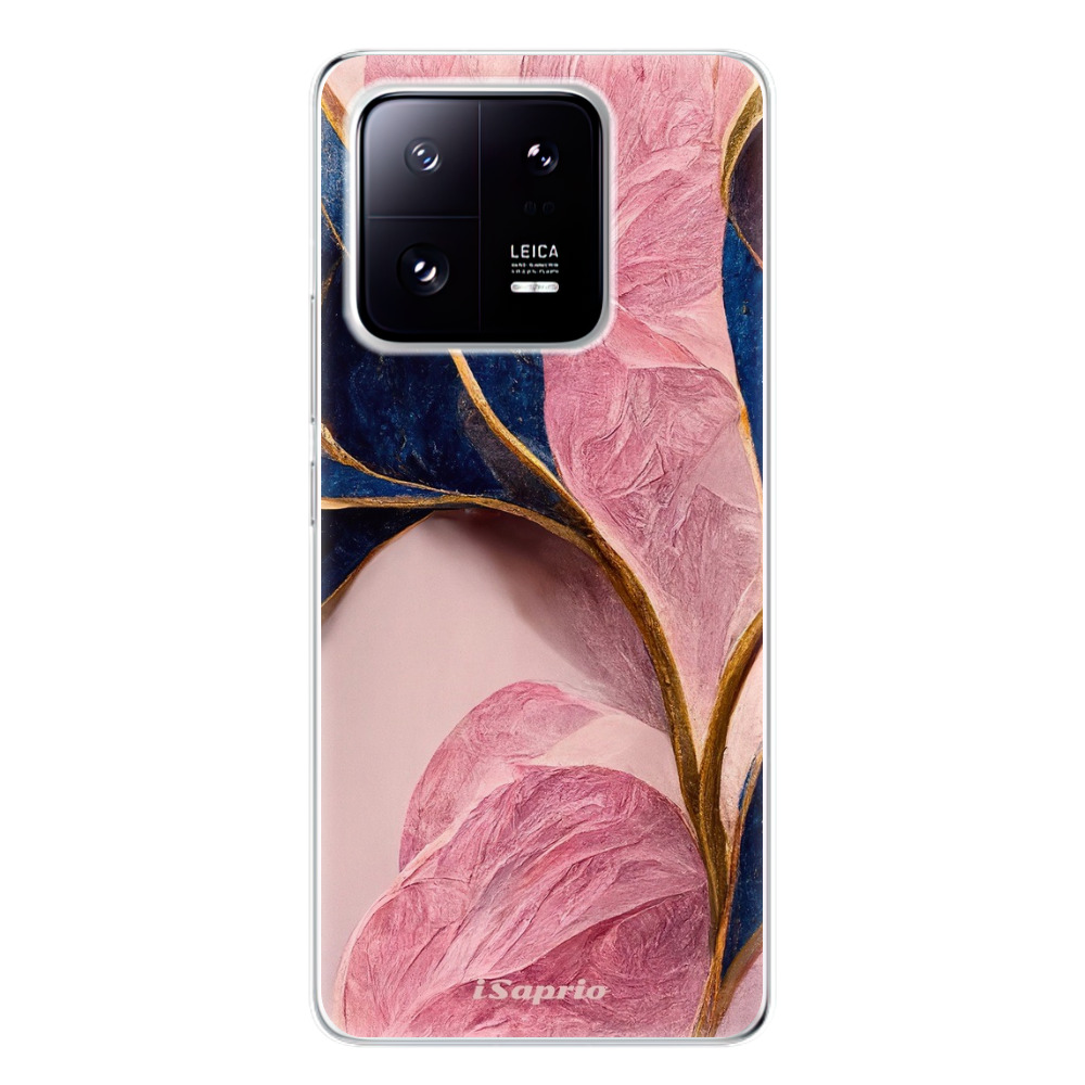 Odolné silikonové pouzdro iSaprio - Pink Blue Leaves - Xiaomi 13 Pro