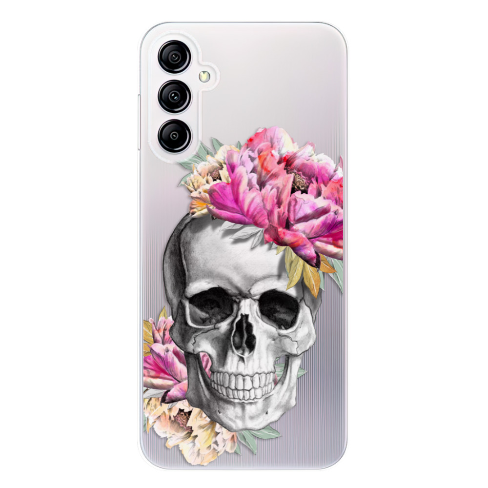 Odolné silikonové pouzdro iSaprio - Pretty Skull - Samsung Galaxy A14 / A14 5G