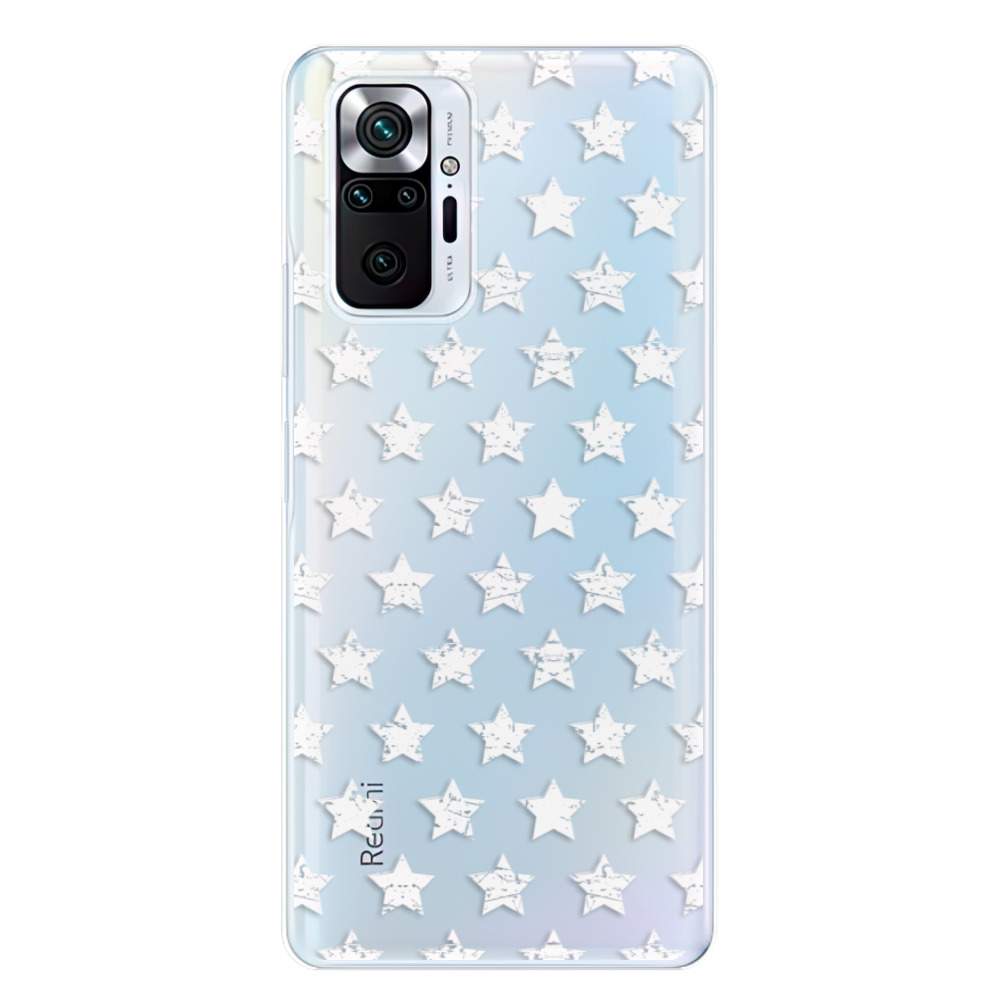 Odolné silikonové pouzdro iSaprio - Stars Pattern - white - Xiaomi Redmi Note 10 Pro