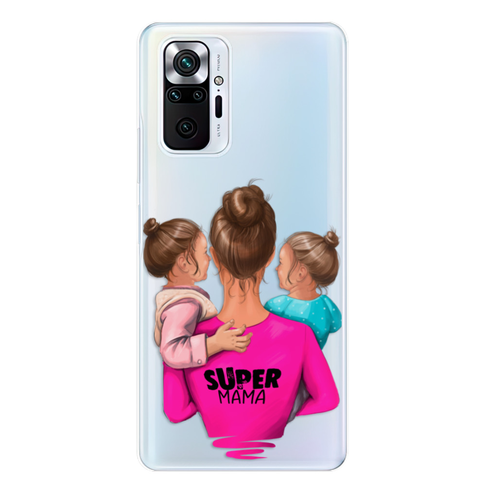 Odolné silikonové pouzdro iSaprio - Super Mama - Two Girls - Xiaomi Redmi Note 10 Pro