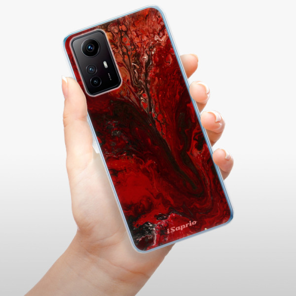 Odolné silikonové pouzdro iSaprio - RedMarble 17 - Xiaomi Redmi Note 12S