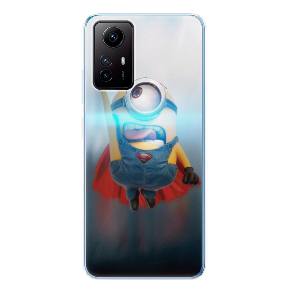 Odolné silikonové pouzdro iSaprio - Mimons Superman 02 - Xiaomi Redmi Note 12S