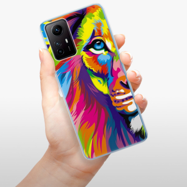 Odolné silikonové pouzdro iSaprio - Rainbow Lion - Xiaomi Redmi Note 12S