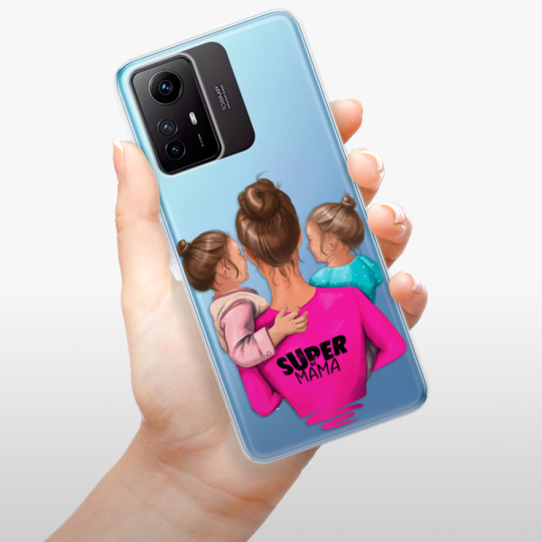 Odolné silikonové pouzdro iSaprio - Super Mama - Two Girls - Xiaomi Redmi Note 12S