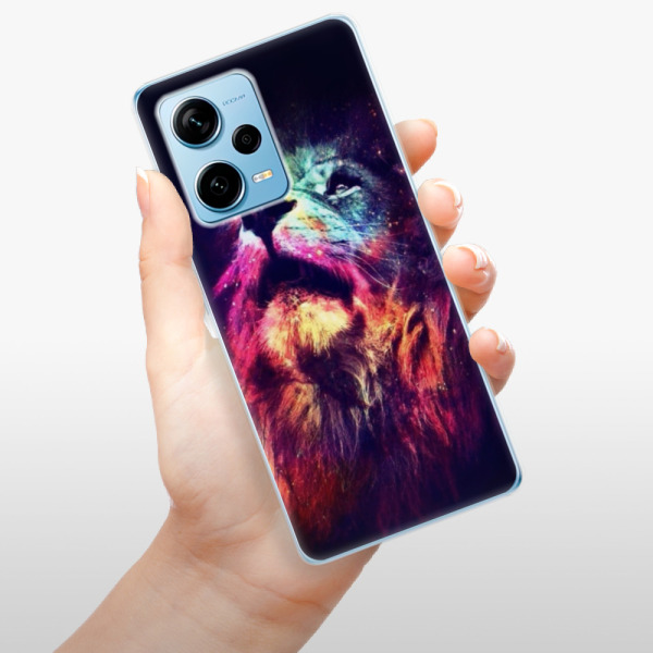 Odolné silikonové pouzdro iSaprio - Lion in Colors - Xiaomi Redmi Note 12 Pro 5G / Poco X5 Pro 5G