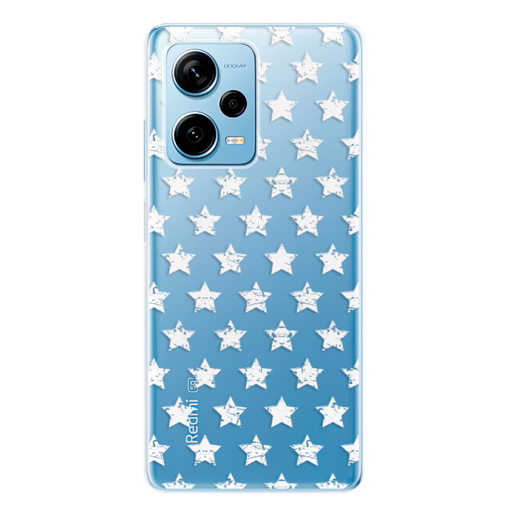 Odolné silikonové pouzdro iSaprio - Stars Pattern - white - Xiaomi Redmi Note 12 Pro 5G / Poco X5 Pro 5G