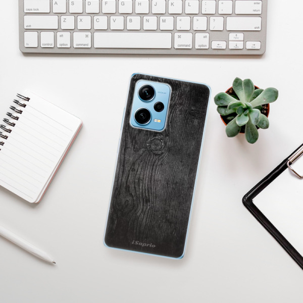 Odolné silikonové pouzdro iSaprio - Black Wood 13 - Xiaomi Redmi Note 12 Pro+ 5G