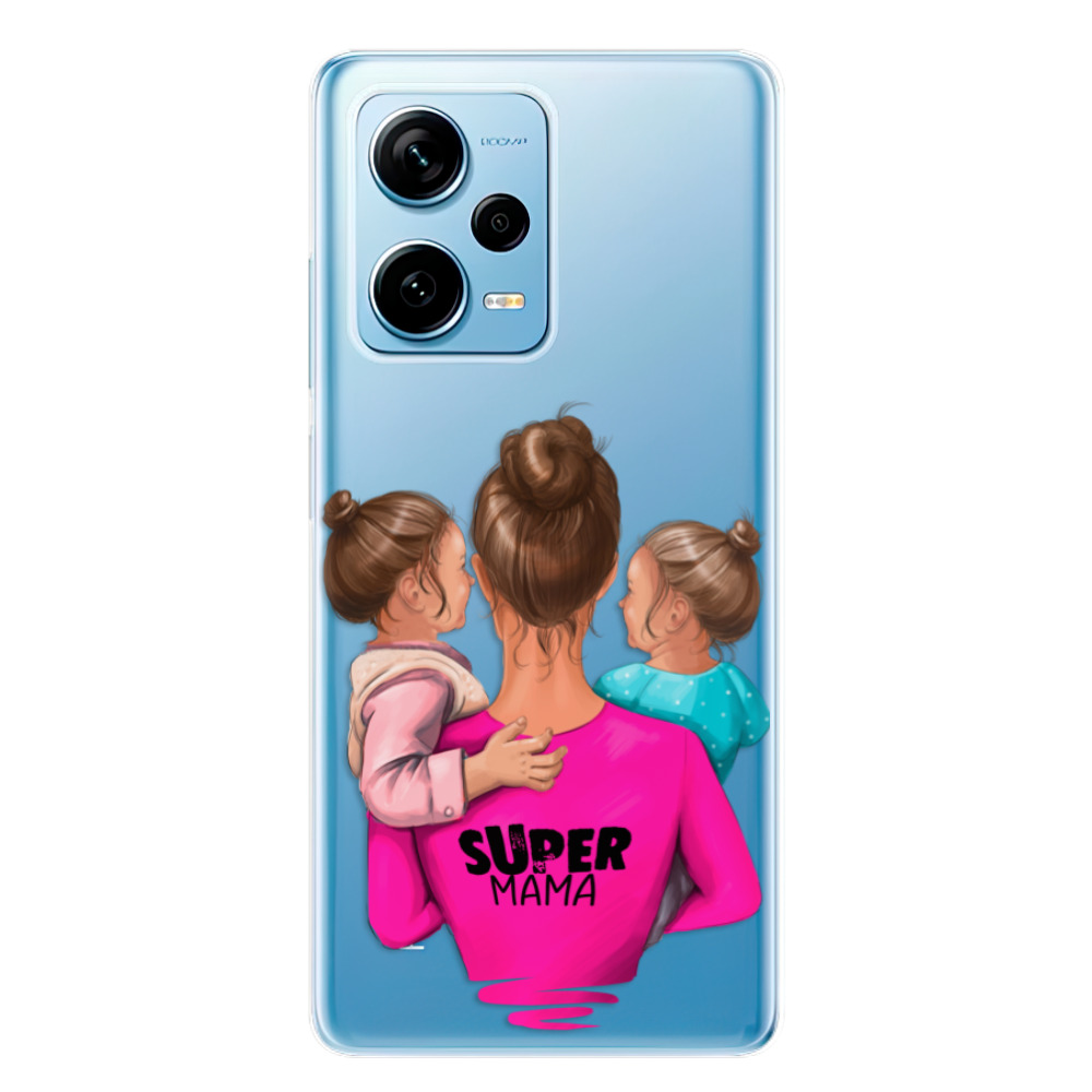 Odolné silikonové pouzdro iSaprio - Super Mama - Two Girls - Xiaomi Redmi Note 12 Pro+ 5G