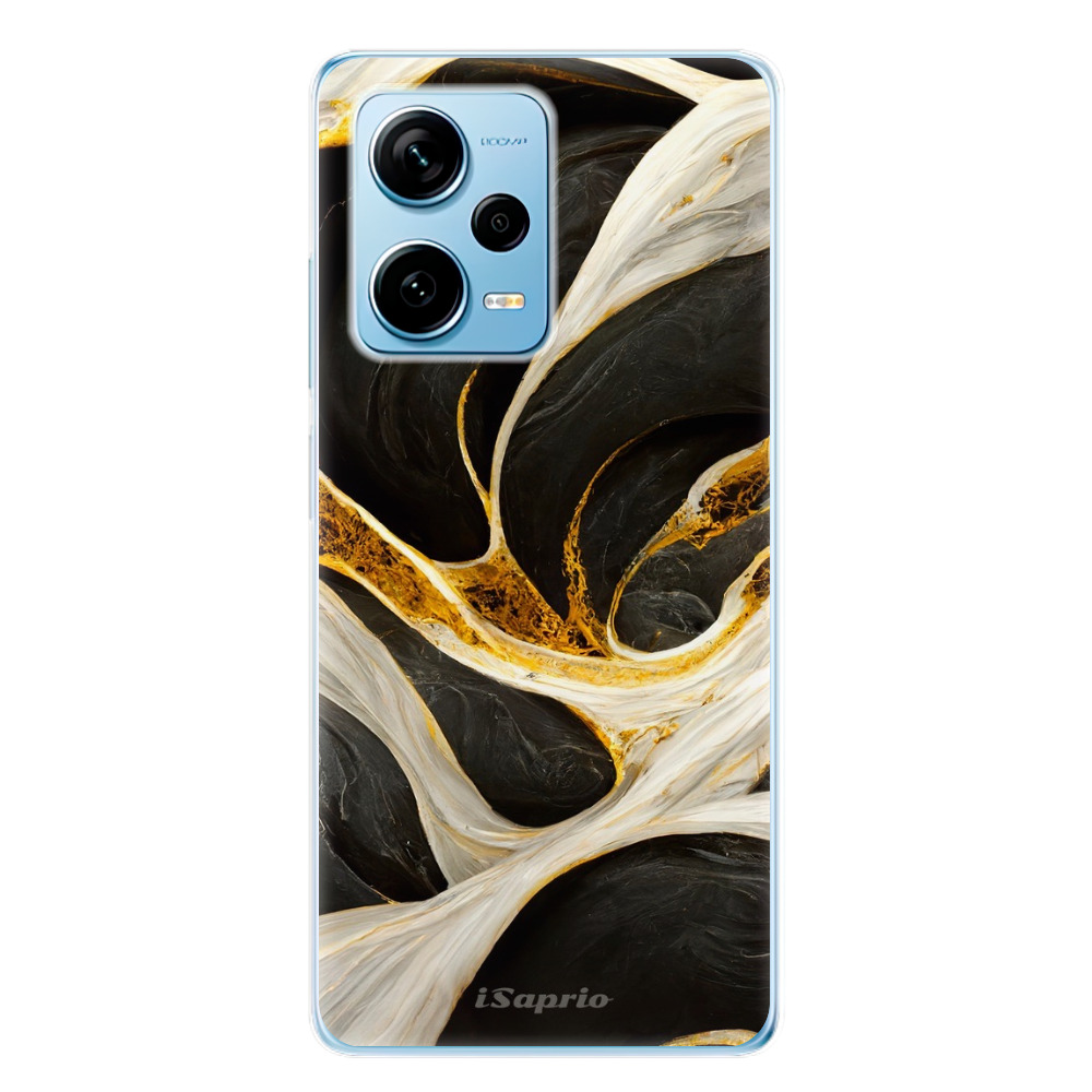 Odolné silikonové pouzdro iSaprio - Black and Gold - Xiaomi Redmi Note 12 Pro+ 5G