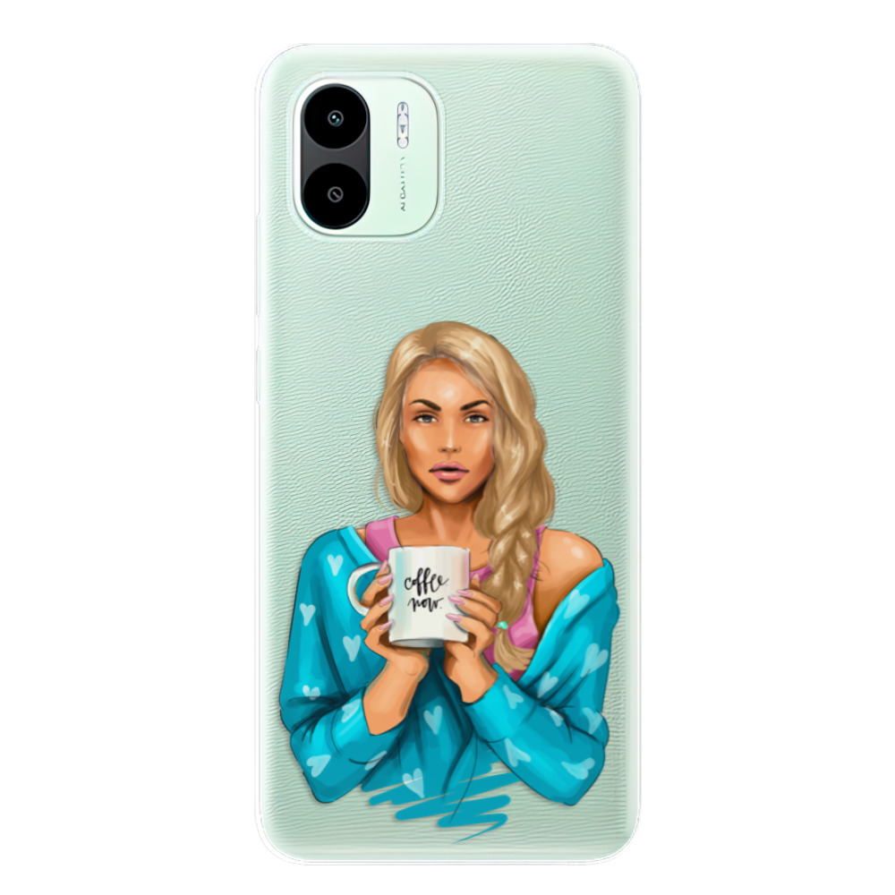 Odolné silikonové pouzdro iSaprio - Coffe Now - Blond - Xiaomi Redmi A1 / A2