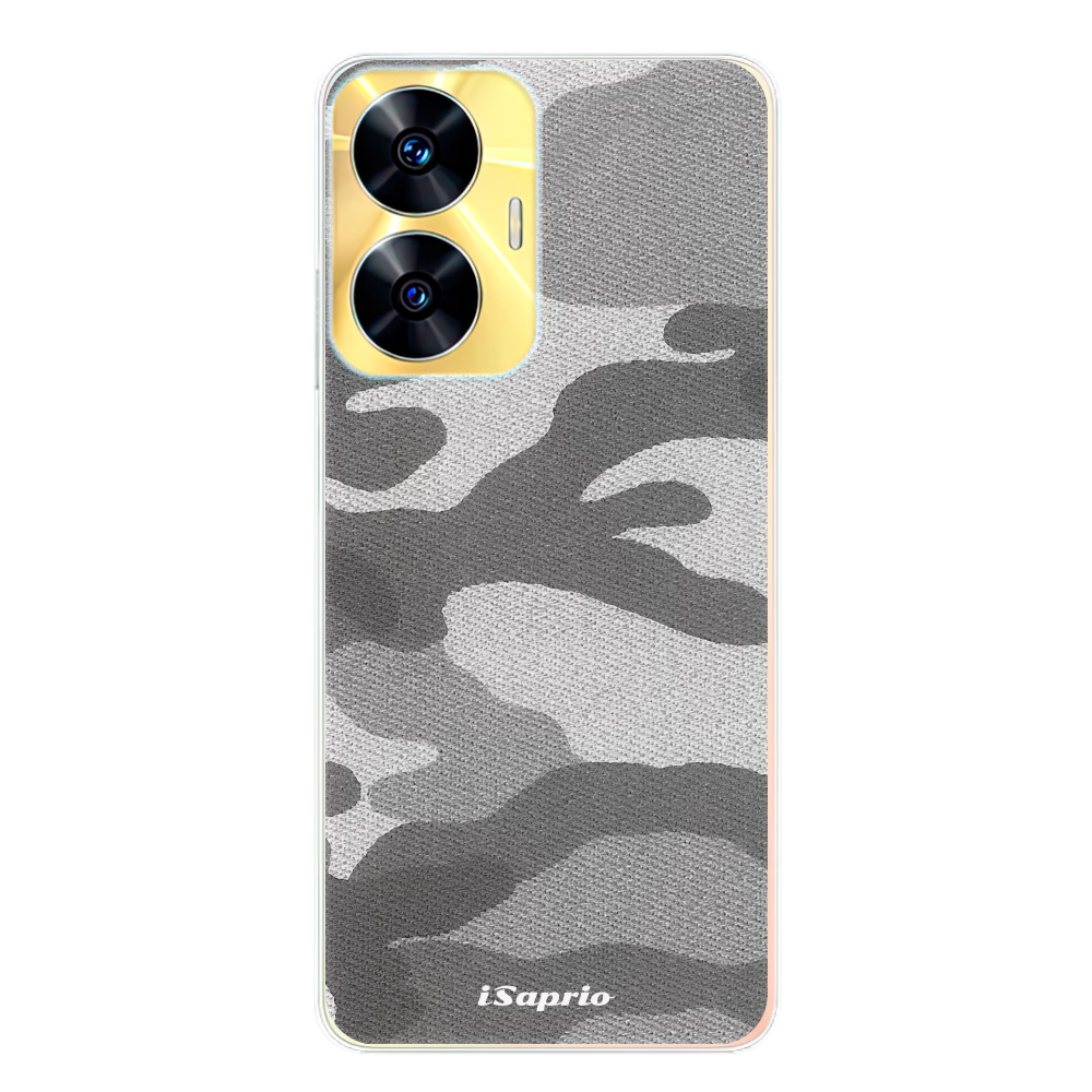 Odolné silikonové pouzdro iSaprio - Gray Camuflage 02 - Realme C55