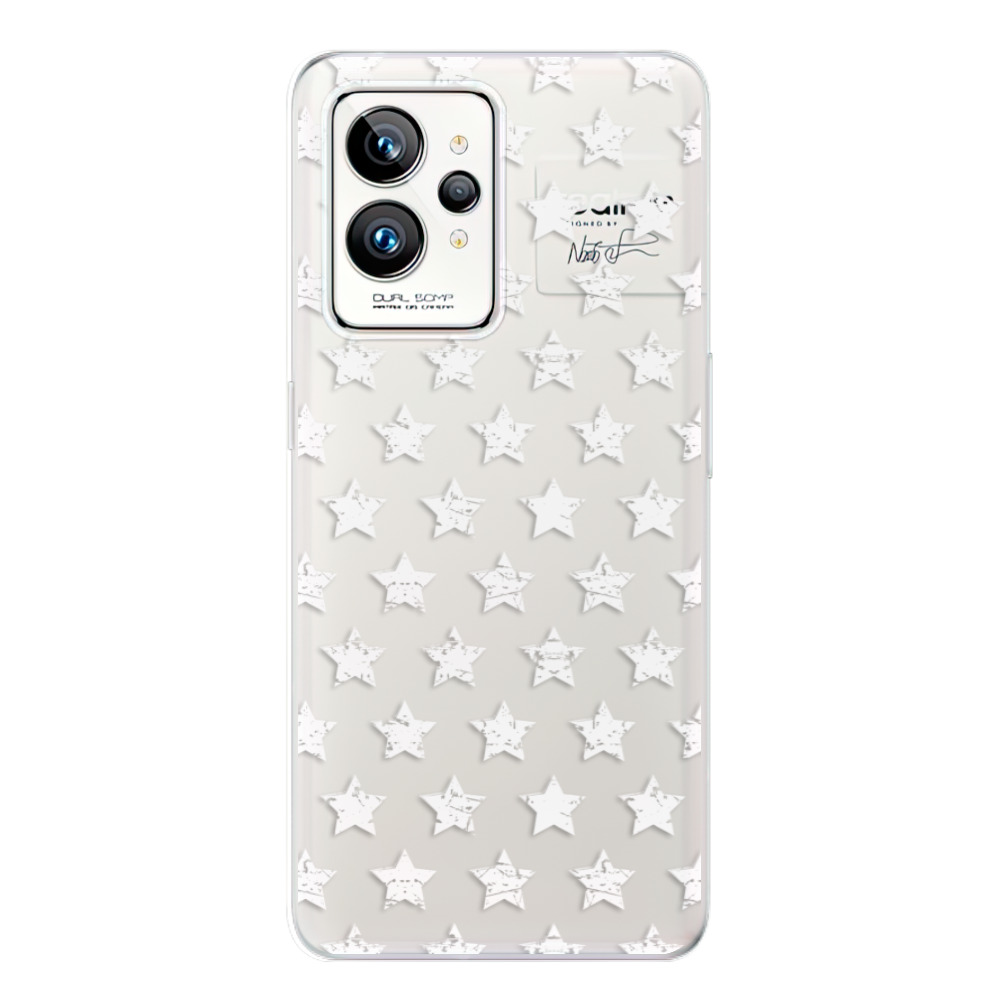Odolné silikonové pouzdro iSaprio - Stars Pattern - white - Realme GT 2 Pro