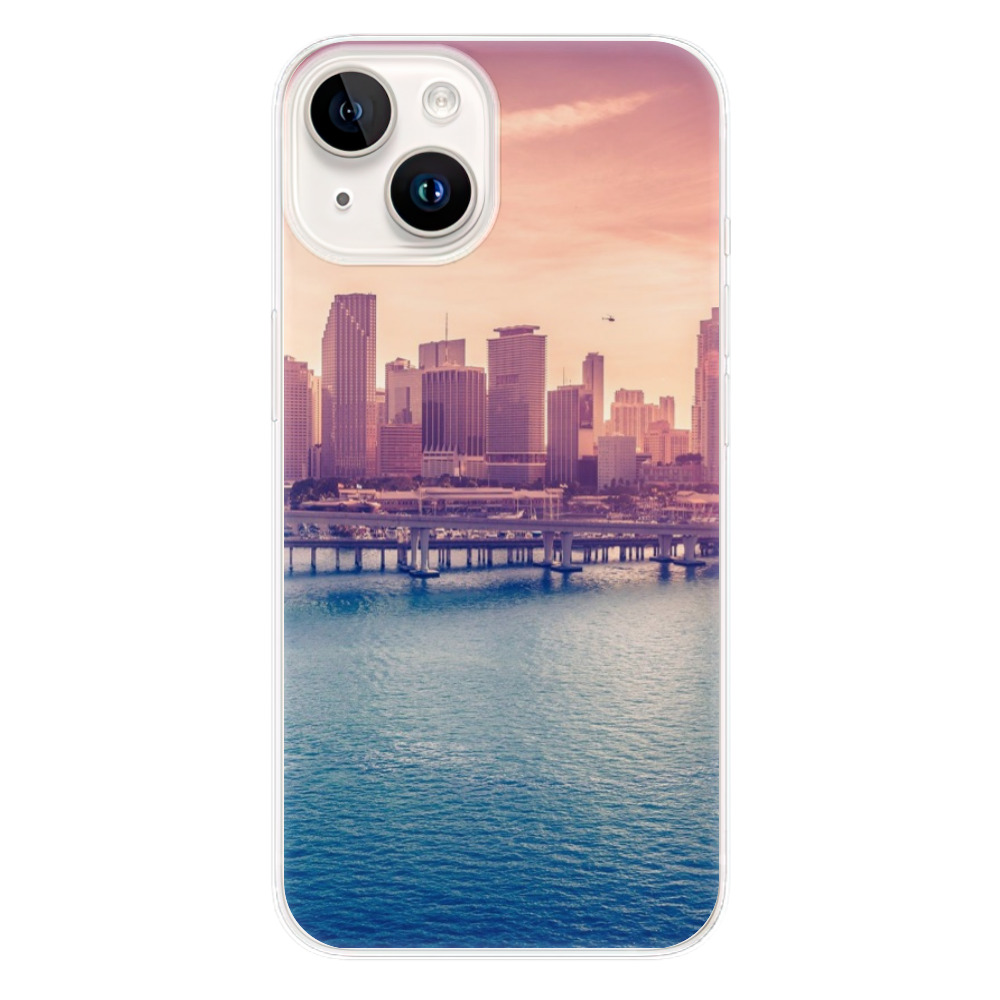 Odolné silikonové pouzdro iSaprio - Morning in a City - iPhone 15