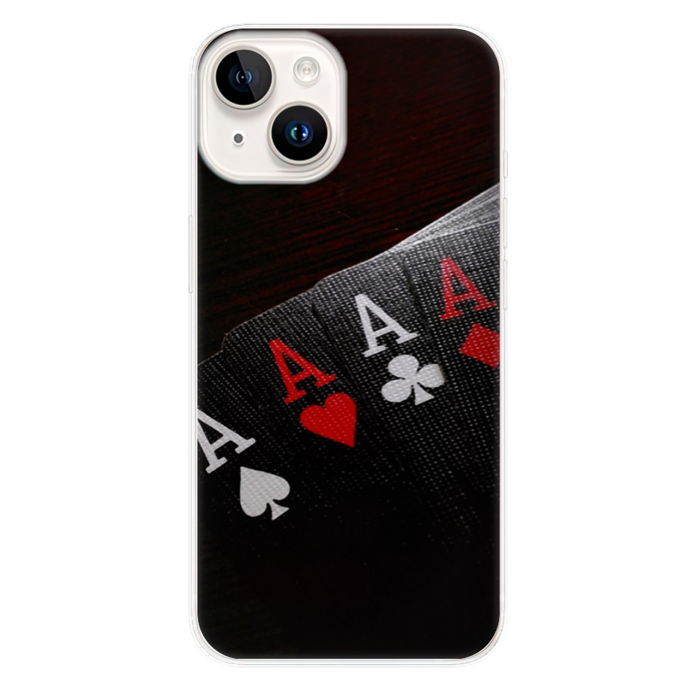 Odolné silikonové pouzdro iSaprio - Poker - iPhone 15