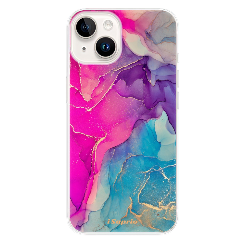 Odolné silikonové pouzdro iSaprio - Purple Ink - iPhone 15