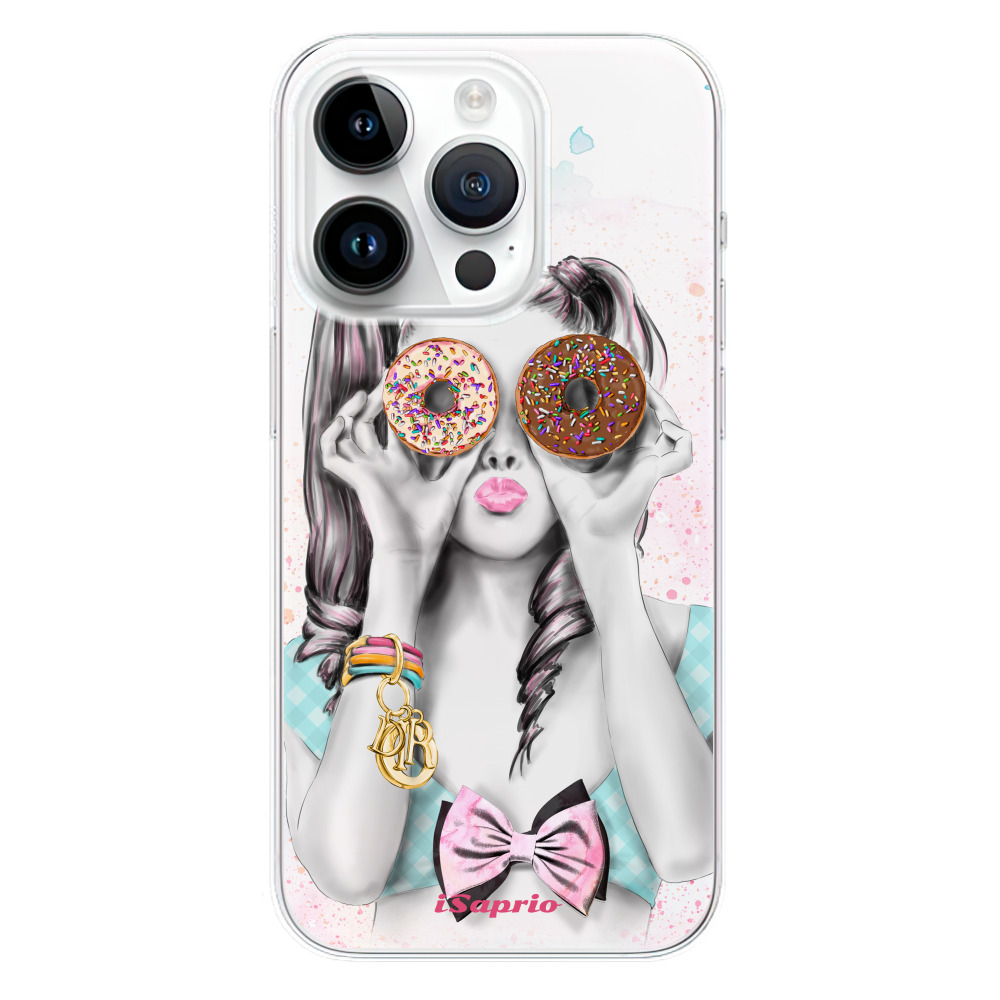 Odolné silikonové pouzdro iSaprio - Donuts 10 - iPhone 15 Pro