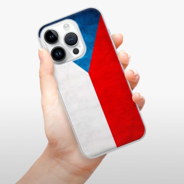 Odolné silikonové pouzdro iSaprio - Czech Flag - iPhone 15 Pro