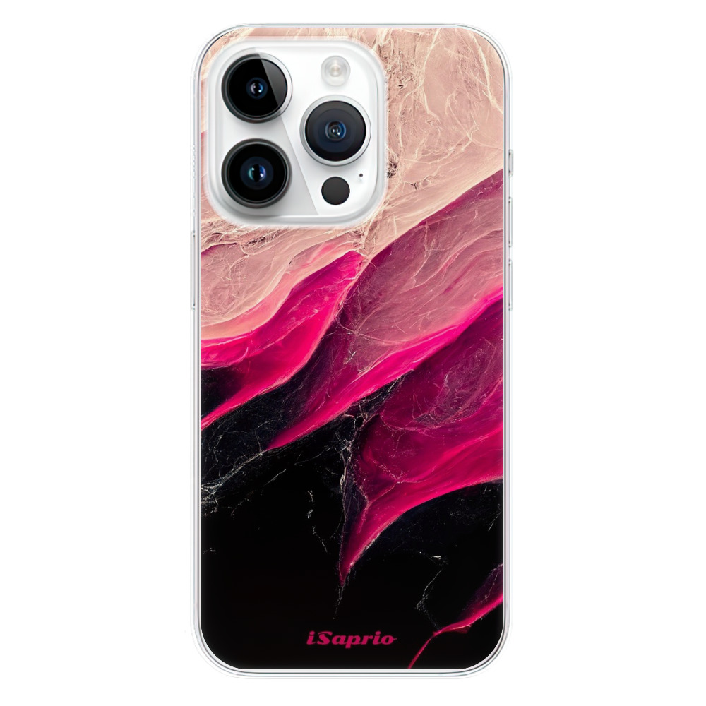 Odolné silikonové pouzdro iSaprio - Black and Pink - iPhone 15 Pro