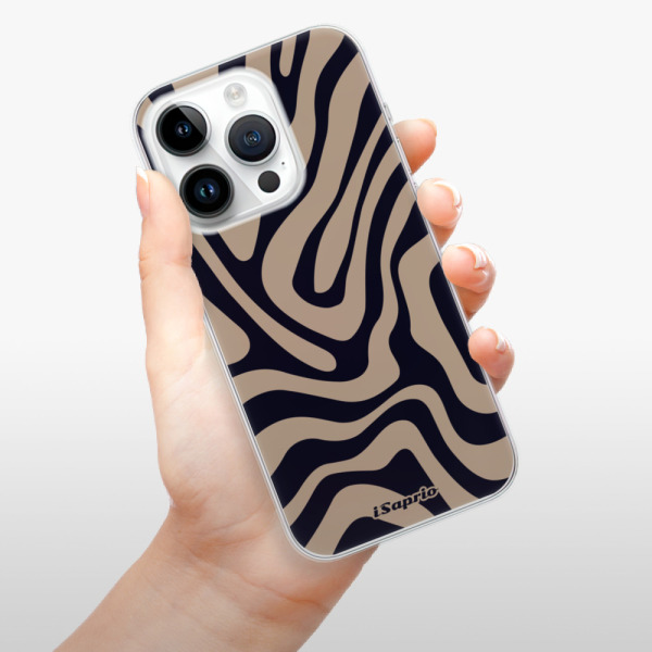 Odolné silikonové pouzdro iSaprio - Zebra Black - iPhone 15 Pro