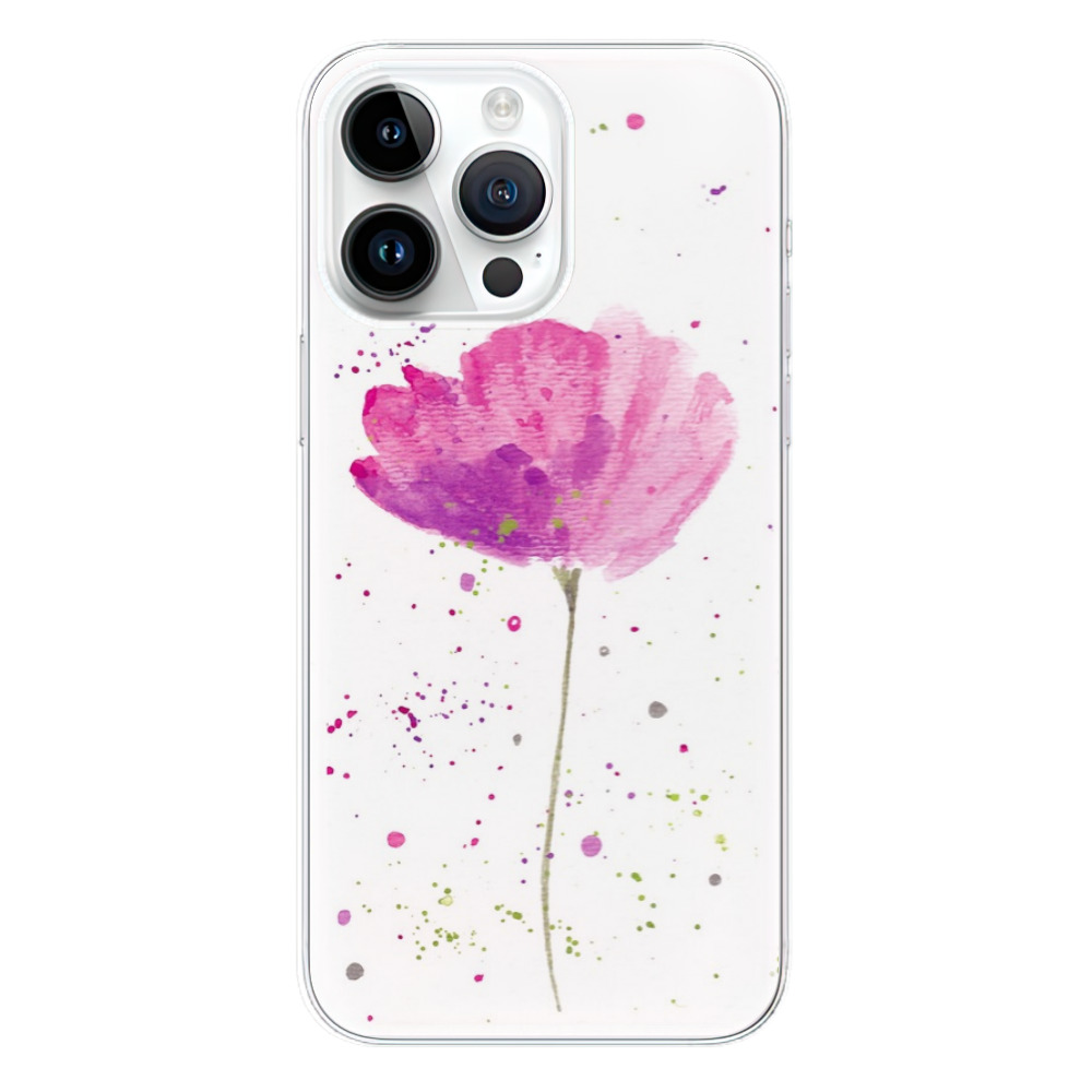 Odolné silikonové pouzdro iSaprio - Poppies - iPhone 15 Pro Max