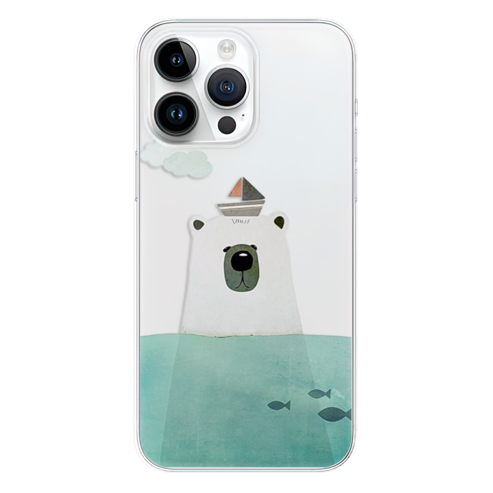 Odolné silikonové pouzdro iSaprio - Bear With Boat - iPhone 15 Pro Max