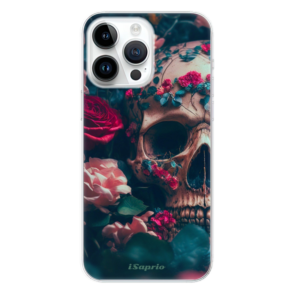 Odolné silikonové pouzdro iSaprio - Skull in Roses - iPhone 15 Pro Max