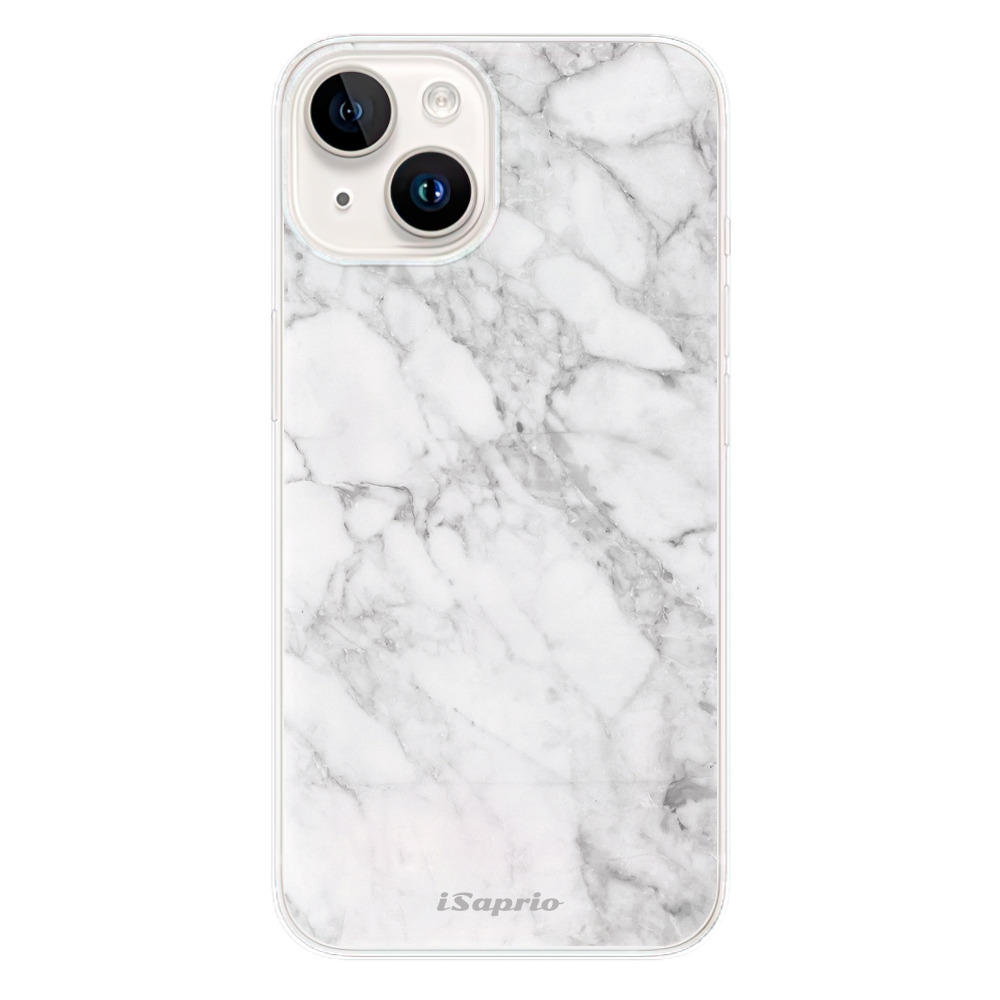 Odolné silikonové pouzdro iSaprio - SilverMarble 14 - iPhone 15 Plus