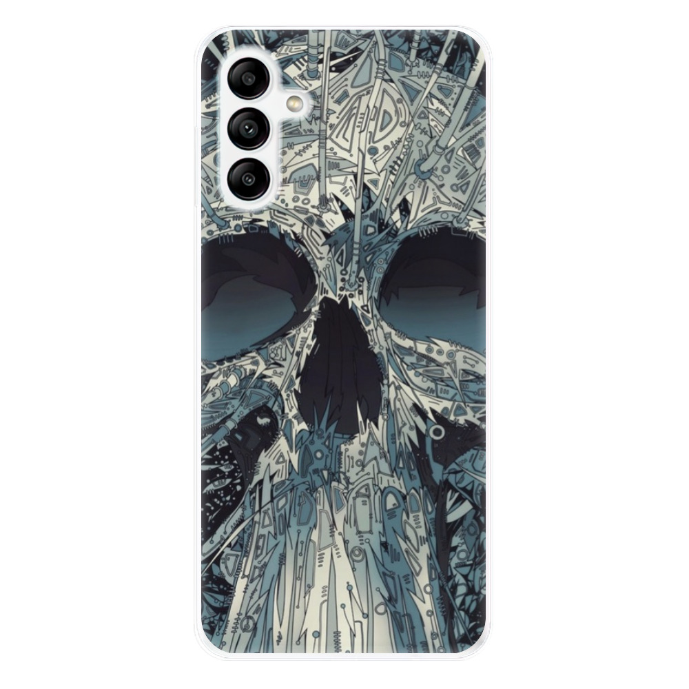 Odolné silikonové pouzdro iSaprio - Abstract Skull - Samsung Galaxy A04s