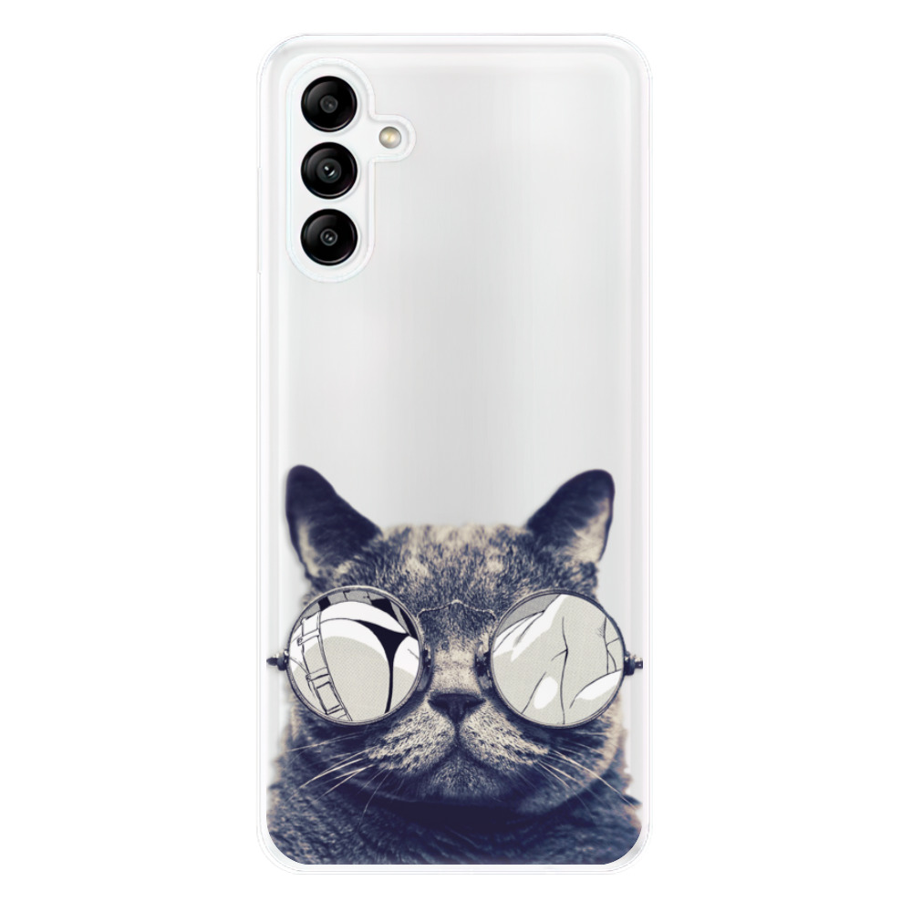 Odolné silikonové pouzdro iSaprio - Crazy Cat 01 - Samsung Galaxy A04s