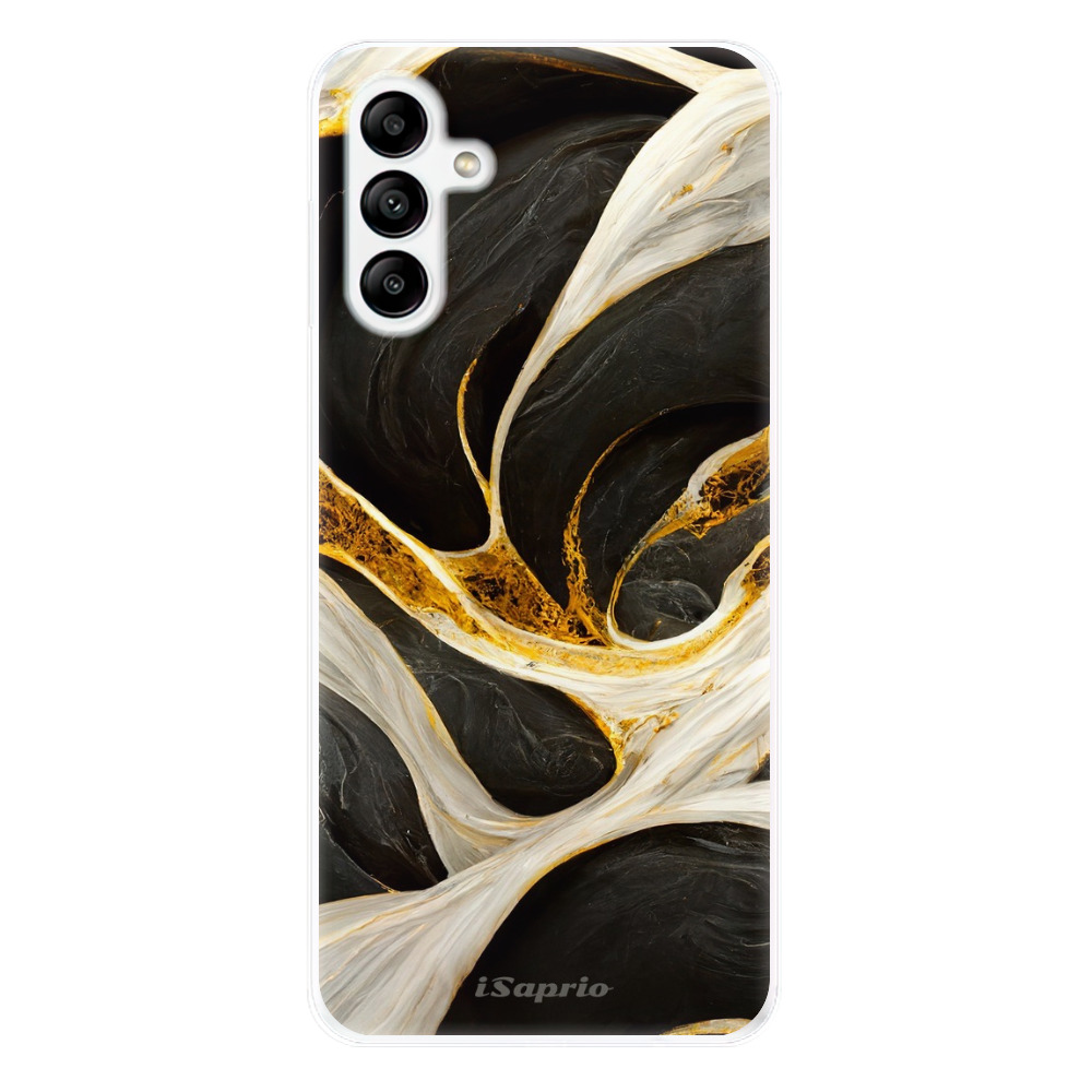 Odolné silikonové pouzdro iSaprio - Black and Gold - Samsung Galaxy A04s