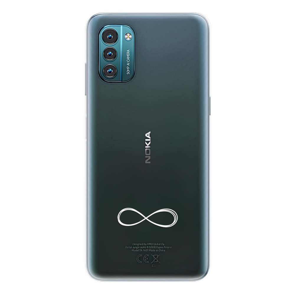 Odolné silikonové pouzdro iSaprio - čiré - Infinity - Nokia G11 / G21