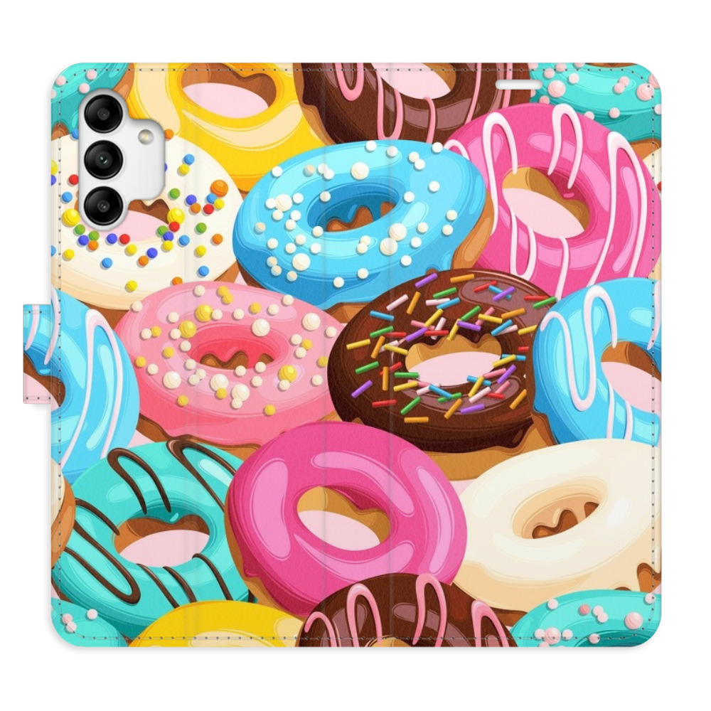 Flipové pouzdro iSaprio - Donuts Pattern 02 - Samsung Galaxy A04s