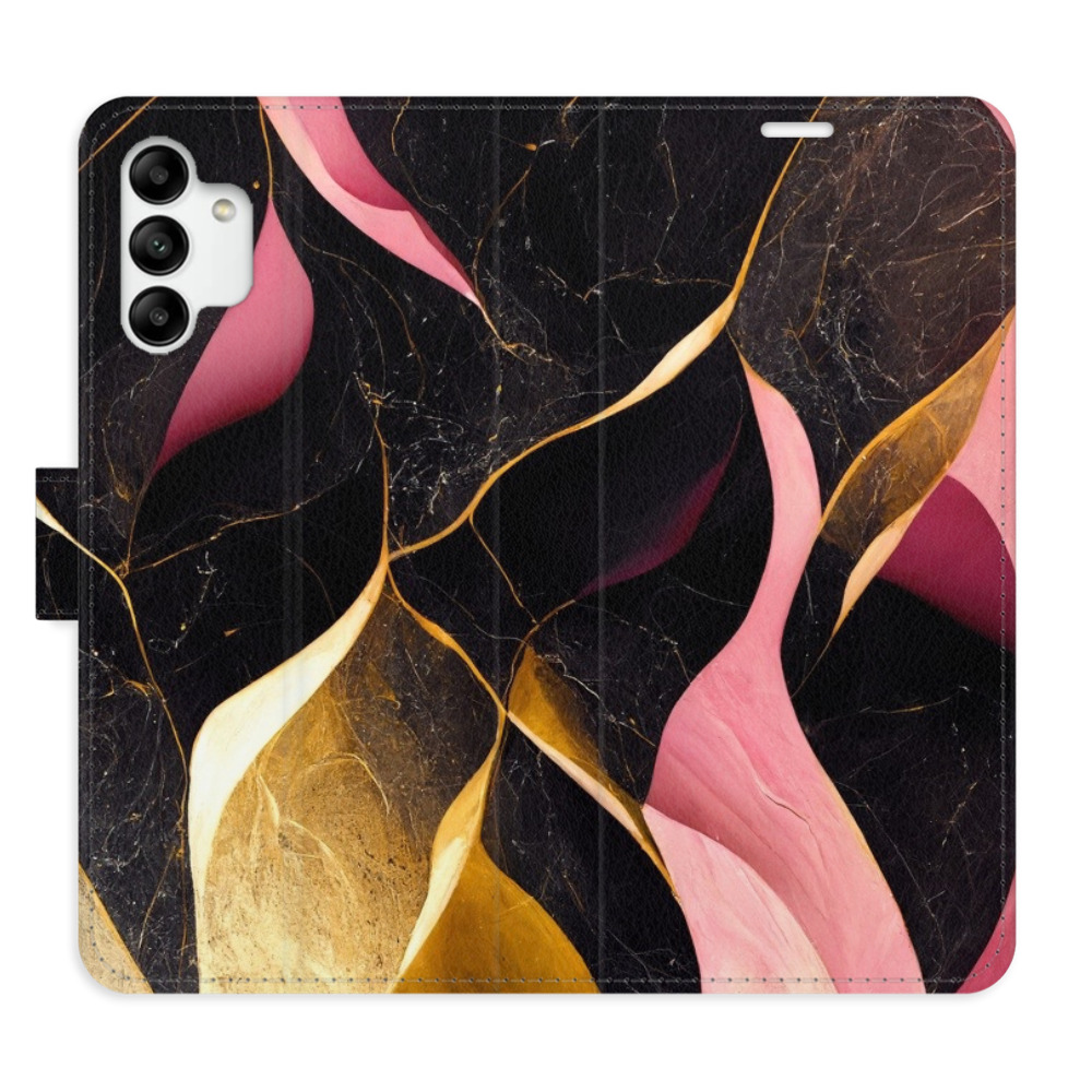 Flipové pouzdro iSaprio - Gold Pink Marble 02 - Samsung Galaxy A04s