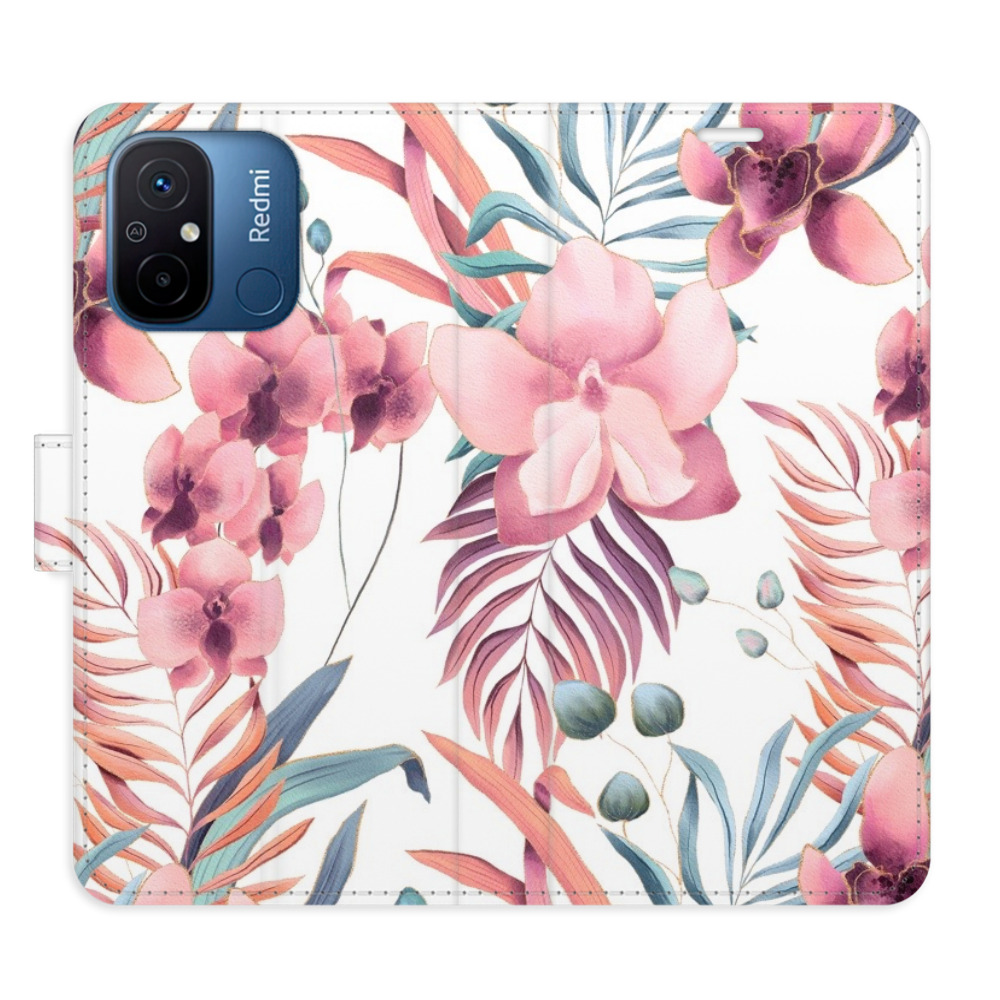 Flipové pouzdro iSaprio - Pink Flowers 02 - Xiaomi Redmi 12C